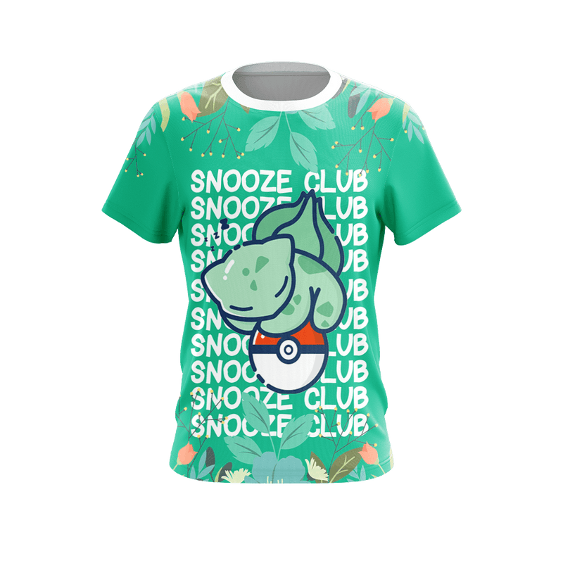 POKEMON Bulbasaur Snooze Club T-Shirt POKEMON Bulbasaur Snooze Club T-Shirt