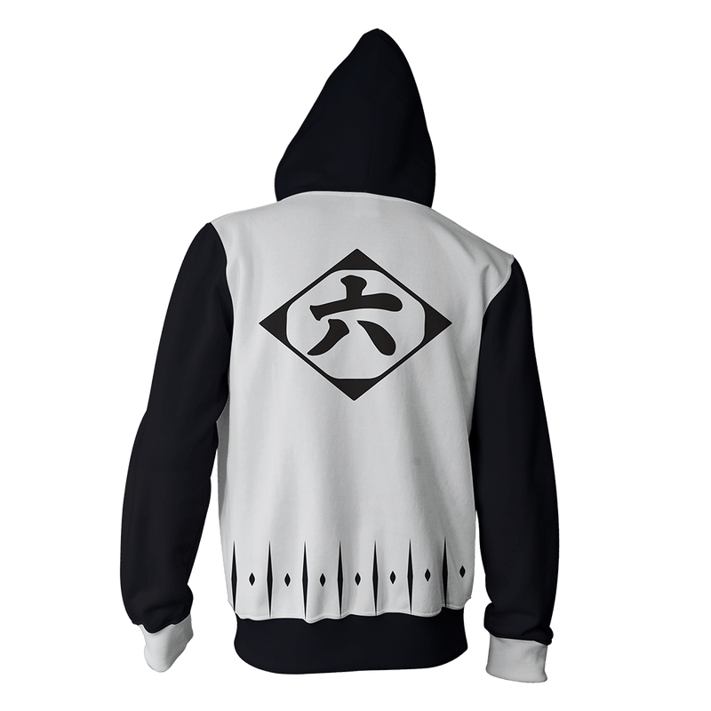 BLEACH Byakuya Kuchiki Cosplay Zip Up Hoodie BLEACH Byakuya Kuchiki Cosplay Zip Up Hoodie