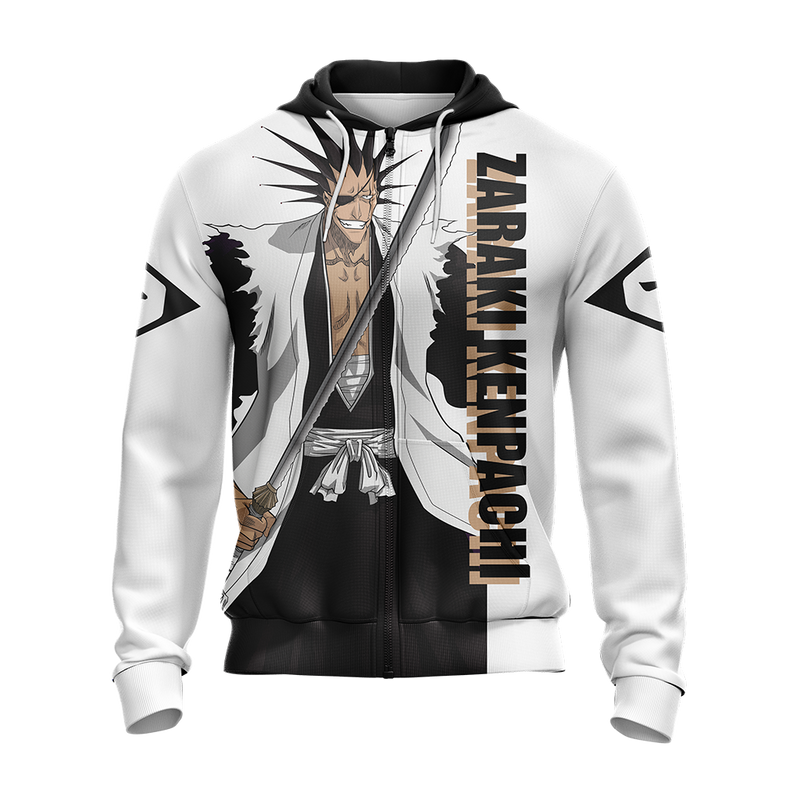 BLEACH Kenpachi Zaraki New Style Zip Up Hoodie BLEACH Kenpachi Zaraki New Style Zip Up Hoodie