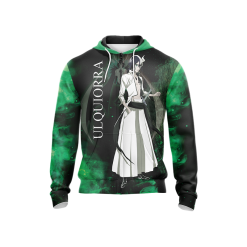 BLEACH Ulquiorra Cifer Black Green Zip Up Hoodie